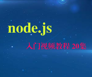 node.js 入门视频教程 20集（含源码）